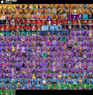 🎨 291 skins | 🌟 Fortnite account