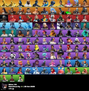🎨 113 skins | 🌟 Fortnite account