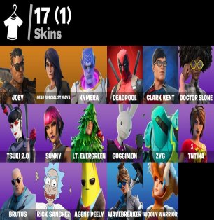 🎨 17 скінів | 🌟 Fortnite акаунт