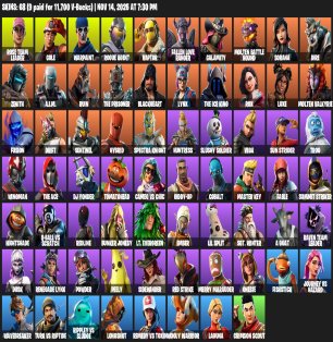 🎨 64 скінів | 🌟 Fortnite акаунт