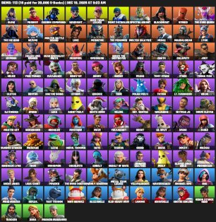 🎨 113 skins | 🌟 Fortnite account