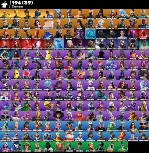 🎨 194 skins | 🌟 Fortnite account