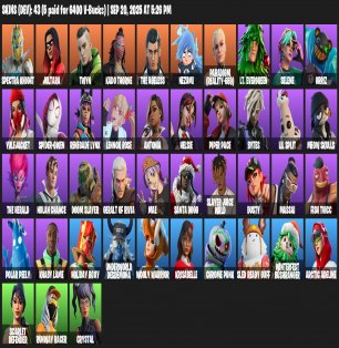 🎨 37 skins | 🌟 Fortnite account