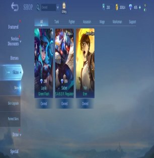 🎮 Mobile Legends account | Warrior | 5 heroes | 8 skins