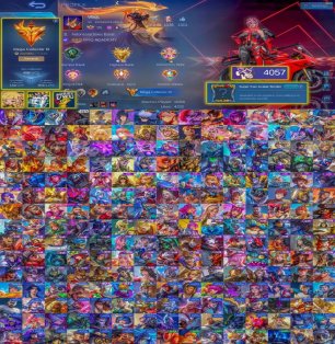 🎮 Mobile Legends account | Mythical Immortal | 130 heroes | 498 skins