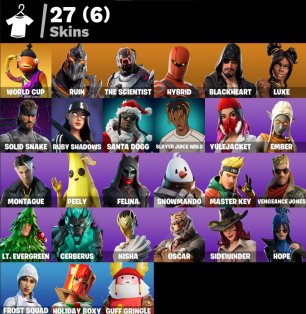 🎨 27 скінів | 🌟 Fortnite акаунт