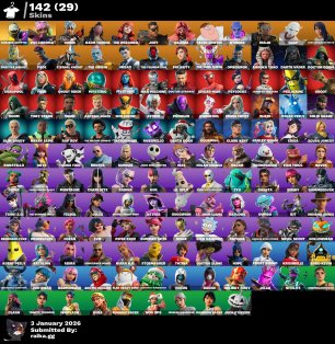 🎨 142 skins | 🌟 Fortnite account