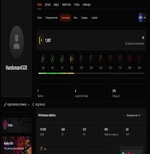 🎯 Faceit LVL 4 | 🕒 7 matches | 57% Win Rate | 1007 ELO — Ready for games!