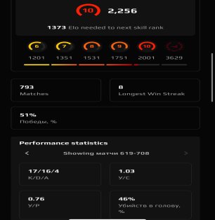🌟 ELO 2256 | 🎯 Faceit LVL 5 | 🕒 793 matches — Ready for Ranked Play