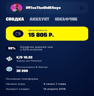 🎨 109 скінів | 🌟 Fortnite акаунт