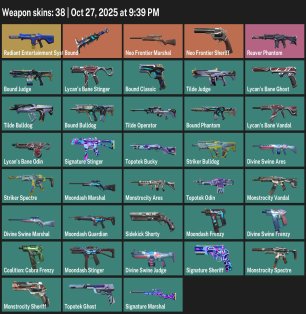 🎯 Valorant акаунт | Платина 1 | EU | 21 агент