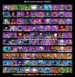 🎨 100 skins | 🌟 Fortnite account