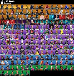 🎨 201 skins | 🌟 Fortnite account