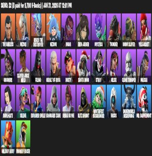 🎨 32 скінів | 🌟 Fortnite акаунт