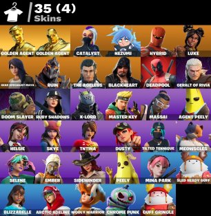 💖 35 скінів | 🌟 Fortnite акаунт