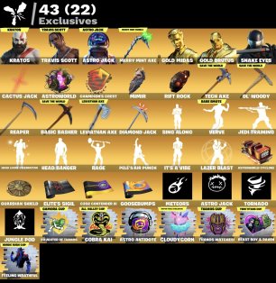 🎨 239 skins | 🌟 Fortnite account