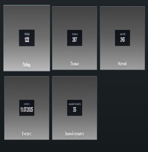 🏅 MMR 1500 | 🕒 370 годин | 🛡 7079