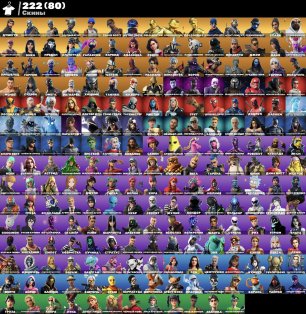 🎨 222 skins | 🌟 Fortnite account