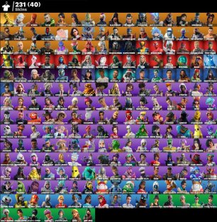 🎨 231 skins | 🌟 Fortnite account