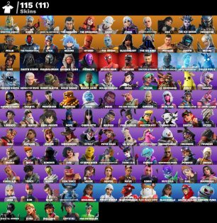 🎨 115 skins | 🌟 Fortnite account