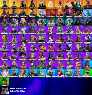 🎨 91 скін | 🌟 Fortnite акаунт