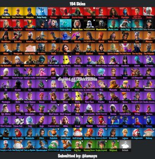 🎨 154 skins | 🌟 Fortnite account