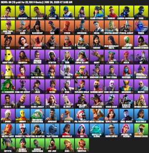🎨 96 скінів | 🌟 Fortnite акаунт