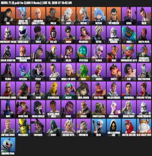 🎨 71 skins | 🌟 Fortnite account