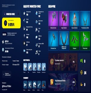 🎨 130 скинов | 🌟 Fortnite аккаунт