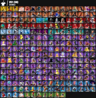 🎨 251 skins | 🌟 Fortnite account
