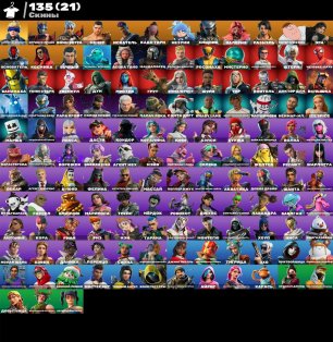 🎨 135 skins | 🌟 Fortnite account