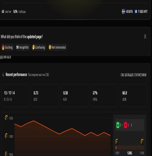 🔵 CS Rating 1 | 🎯 Faceit LVL 6 | 🕒 42 матча — Готов к соревнованиям