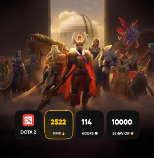 🏅 MMR 2522 | 🕒 114 годин | 🛡 10000