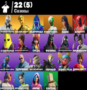 🎨 22 skins | 🌟 Fortnite account
