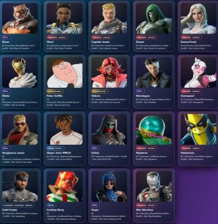 💖 Рівень: 219 | 🎨 19 скінів | V-Бакс: 1100