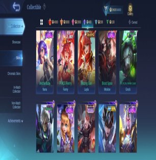 🎮 Mobile Legends account | Mythic | 67 heroes | 127 skins