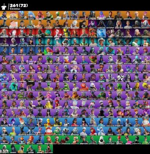 🎨 261 skins | 🌟 Fortnite account
