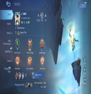 🎮 Mobile Legends account | Mythic | 71 heroes | 131 skins
