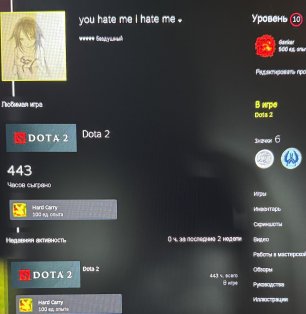 🏅 MMR 188 | 🕒 443 годин | 🛡 4058