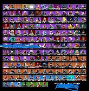 🎨 163 skins | 🌟 Fortnite account