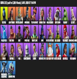 🎨 32 скінів | 🌟 Fortnite акаунт