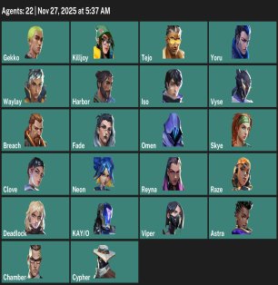 🎯 Valorant account | Rank: Unlocked | EU | 22 agents