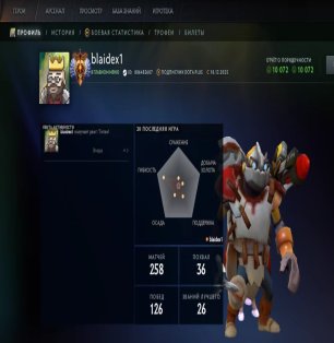 🏅 MMR 7518 | 🕒 204 hours | 🛡 10072