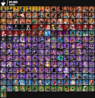 🎨 211 skins | 🌟 Fortnite account