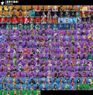 🎨 231 скінів | 🌟 Fortnite акаунт