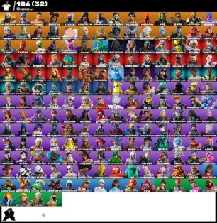 🎨 186 skins | 🌟 Fortnite account