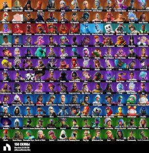 🎨 156 skins | 🌟 Fortnite account