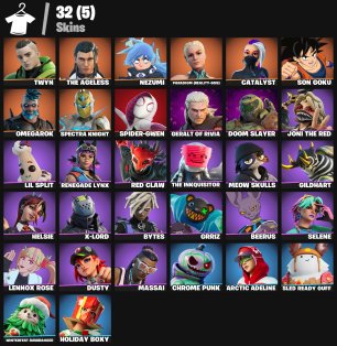 🎨 32 скінів | 🌟 Fortnite акаунт