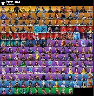 🎨 179 скінів | 🌟 Fortnite акаунт