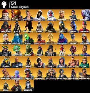🎨 172 skins | 🌟 Fortnite account